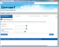 Web Checkin EgyptAir (nicht in Frankfurt)