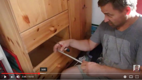 DIY: Schublade reparieren, Ersatz-Rollenschiene