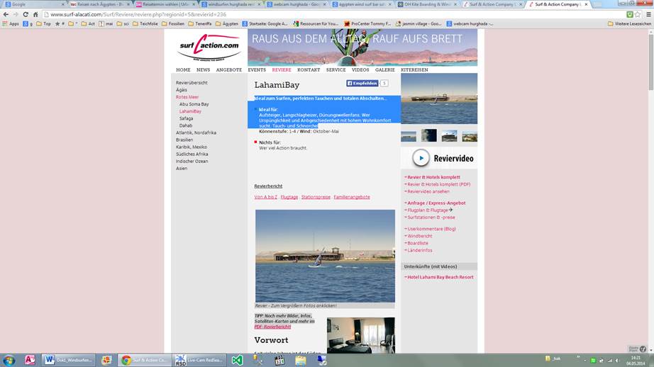 Windsurfen in Ägypten Hurghada  Verleih Teil 2