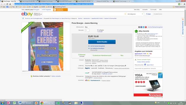Bücher und Anleitungen zu Freie Energie unter Ebay