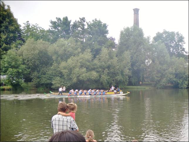 Das Drachenboot Rennen in Nürtingen 2014-07-12