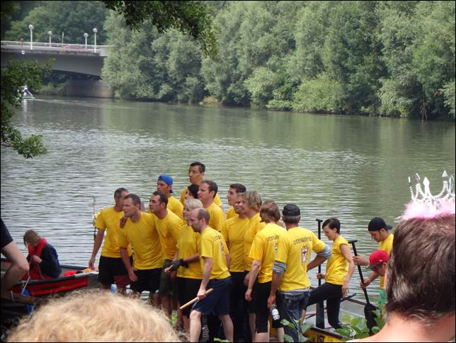 Das Drachenboot Rennen in Nürtingen 2014-07-12