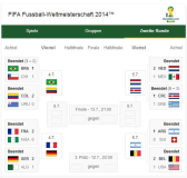 WM 2014 Spiel um die Fußball Ehre 2014-07-04  Stand 21 zu 16 Punkte