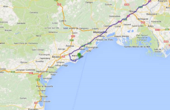 Infokarte und Daten zu Campingplätzen am Meer in Süd-Frankreich