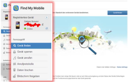 Samsung Handy orten mit: Find My Mobile