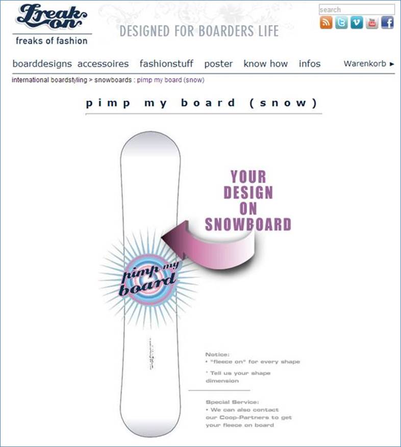 Link: Freaks On Fashion : Entwerfe dein eigenes Snowboard oder Mini-Snowboard