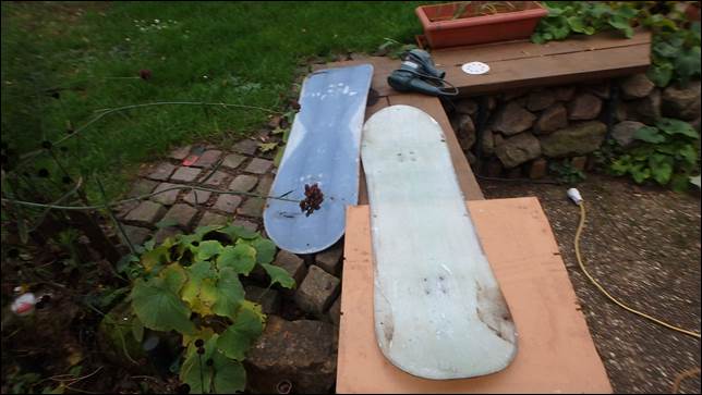 Wie macht man aus zwei weichen Boards ein passendes Snowboard?