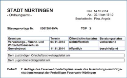 Bahnstadt Nürtingen ist nicht Thema am 11.11.2014 im GR
