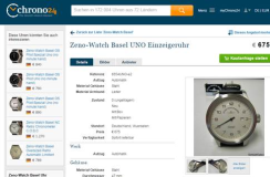 Zeno Einzeiger Uhren Vergleich und Beobachten