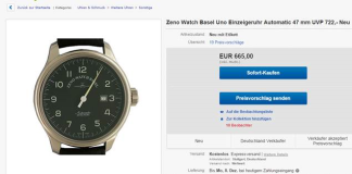 Zeno Einzeiger Uhren Vergleich und Beobachten