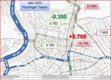 Bahnstadt NT: mögliche Verkehrszahlen 2025