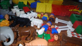 Große Lego Duplo Bauernhof, viele Tiere, Menschen, Fahrzeuge Zoo gemischt mit  125 Teile
