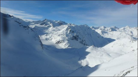 Sölden: Schlepplift über dem Gletscher
