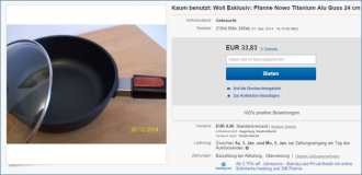 2014-12-31 Pfanne Nowo Titanium Alu Guss 24 cm EUR 52,99 [ 8 Gebote ]