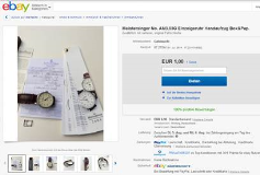 Eine geile Einzeiger-Uhr zum 31.Juli 2014 ( Auktion ) 436,67 Euro
