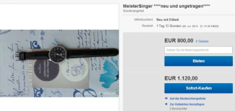 2014-07 Neue Meistersingeruhr ab 800 Euro