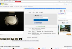 2014-09-01 Schwarze Einzeigeruhr von Uno Botta bei ebay 126 Euro