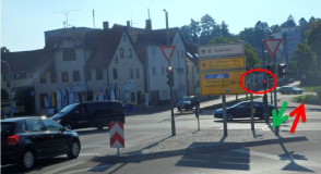 Nürtingen : Eine falsche Fußgängerampel über die Bundesstraße