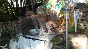 Fotostrecke : in 55 Minuten Dachplatten zur Deponie gebracht
