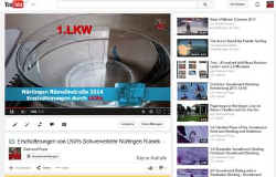 Erschütterungen von LKW in Nürtingen Rümelinstraße auf Youtube