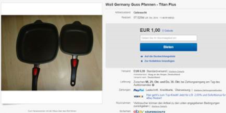 2014-10-25 2 x Woll Germany Guss Pfannen. Titan Plus     für 30,50 Euro