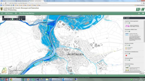 Hochwasser in Nürtingen, wenn es kommt als Interaktive Karte