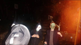 Besuch der Monster Teufel Hexen und Geister zu Halloween 2014