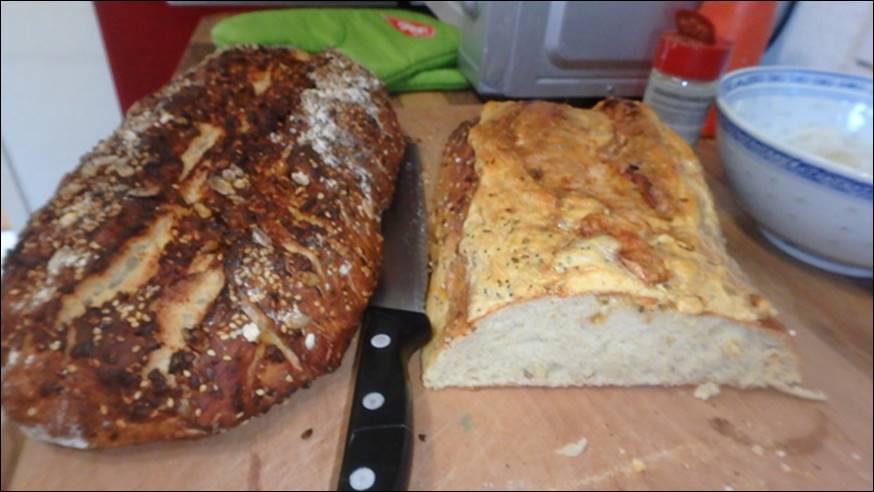Brot Experimente: Brot mit Bärlauch Mantel