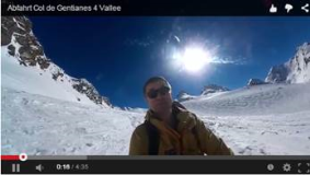 Abfahrt Col de Gentianes in 4 Vallee mit dem Snowboard