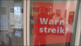 Post in Nürtingen heute im Streik und geschlossen