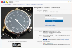 2015-07-06: Einzeiger Uhr Eigenbau Handaufzug mit Seagull Uhrwerk EUR 203,05 [ 17 Gebote ]