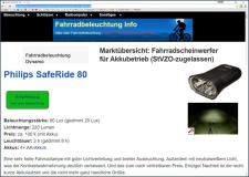 Fahrrad: Bewertung Fahrradlicht von Philips SafeRide 80