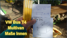 VW Bus: Kann man ein Baugerüst in einem T4 VW Bus transportieren, Maße