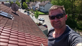 Mein Roofing Selfie und die richtigen Schuhe für das Dach