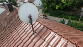 Satelliten-Antenne LNB auf dem Dach anschliessen #1