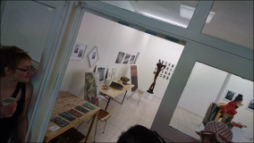 Ausstellung und Aktion an der Freien Kunstschule FKN in Nürtingen 2016-07 Teil 1