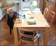 Tisch aus alt mach neu: Reinigen und Schleifen