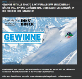 Winter Gewinnspiel: 4 Nächte x 2 Personen HP in Innsbruck plus Skipässe bei Blue Tomato