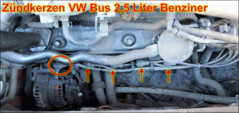 VW Bus T4 Zündkerzen wechseln