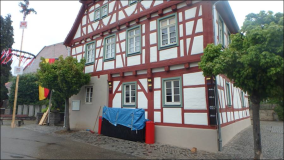 Maiwanderung 2017: Grillen an der Grillstelle in Mühlhausen an der Enz