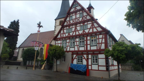 Maiwanderung 2017: Grillen an der Grillstelle in Mühlhausen an der Enz