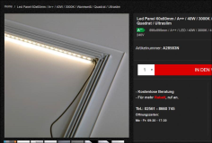 LED Panel Deckenleuchten