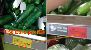 Shopping: Abgepacktes Obst und Gemüse kostet 87% mehr als offenes Gemüse und Obst