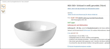 Ikea Müsli Schüssel 7,95 Euro