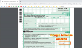 Wo muss man Werbe-Einnahmen aus Google Adsense und Amazon in der Steuererklärung eintragen?