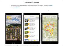 Touren-BW.de Wandertouren und Radtouren in BW Baden-Württemberg mit App