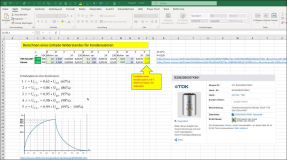 Excel Formel: Berechnen von Entlade-Widerstanden für Kondensatoren